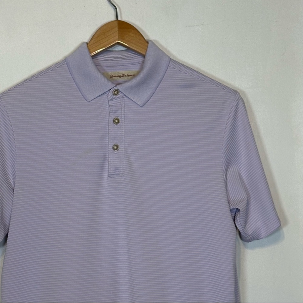 Tommy Bahama Light Lavender Polo Shirt Size Small